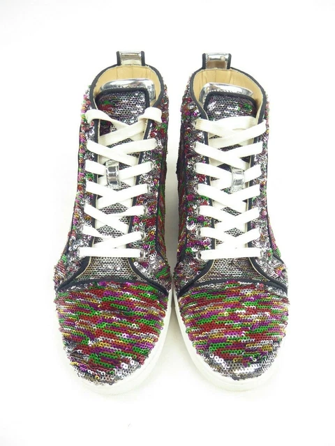 CHRISTIAN LOUBOUTIN BIP Bip Woman Orlato Flat Paillettes Trainers
