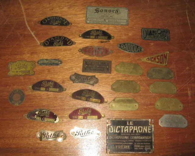 gramophone phonographe Lot de 27 plaques