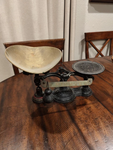 Antique Cast Iron Henry Troemner Apothecary Balance Scale No.4 #4