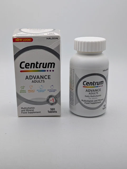 Centrum Components CENTRUM ADVANCE ADULTS Daily Multivitamin & Mineral Supplements 180 ...