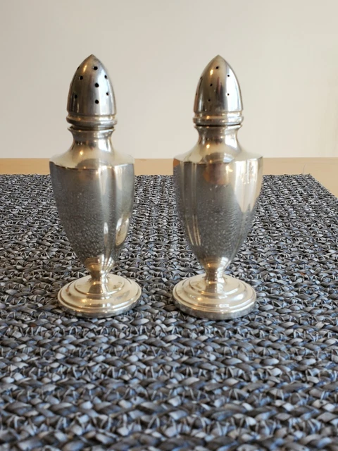 Antique Clarence A. Vanderbilt Sterling Silver Salt & Pepper Shakers
