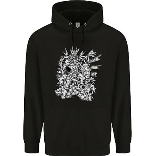 Felpa con cappuccio bambini Inca Warrior Skull Gym arti marziali MMA ascia bambini