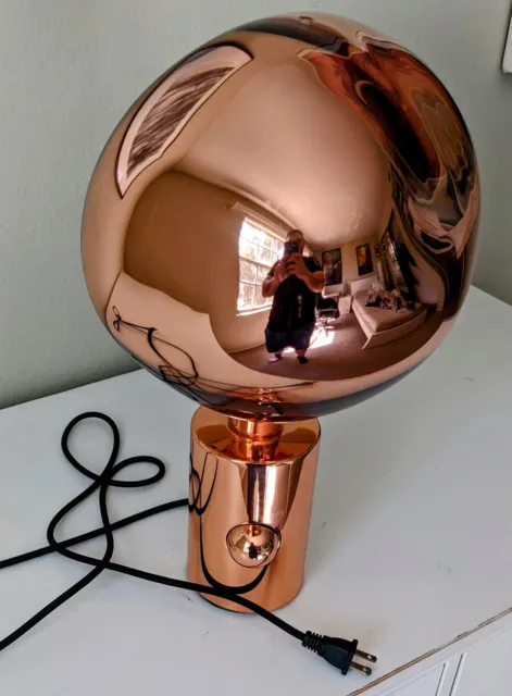 Tom Dixon Melt Table Lamp (Light Copper, Molten Glass Effect) - One of a Kind!