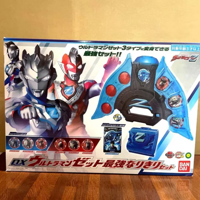 Bandai DX Ultraman Z Zet Strongest Narikiri Set Henshin w/Box Japan Used