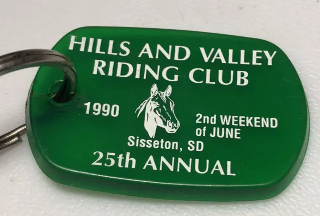 Sisselton South Dakota Hills And Valley Horse Riding Club Ride Horses Keychain