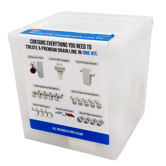 Supco CL100 Condensate Drain Line Kit for Residential Lines
