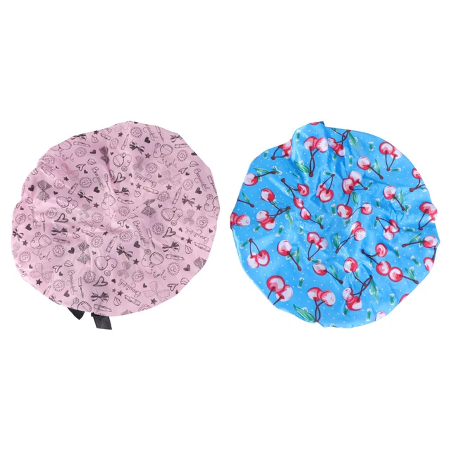 2 Pcs Bonnet De Bain Douche Réutilisable Tête Salon