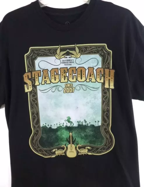 Stagecoach Country Music Festival Concert T-Shirt, Mens Adult Large, Black