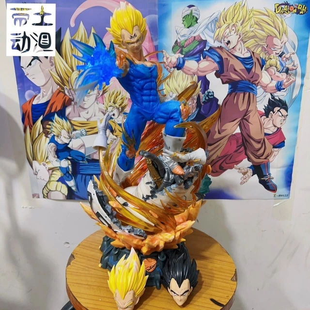 Hot 46cm Dragon Ball Z Gk Grande Tamanho Vegeta Super Saiyan