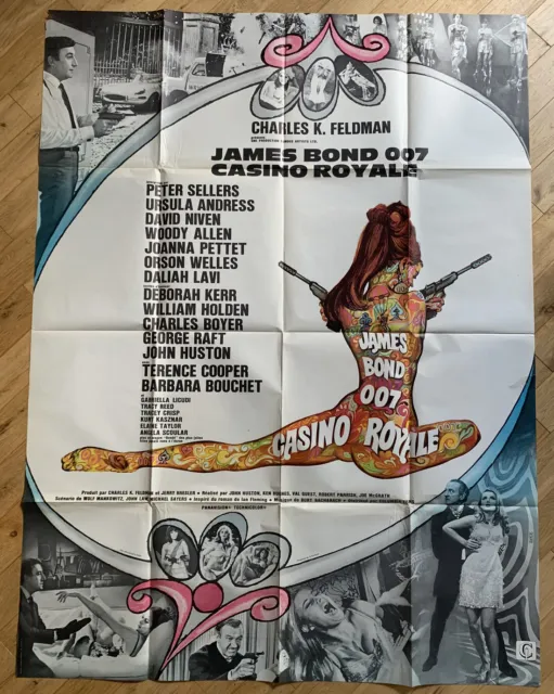 JAMES BOND 007 CASINO ROYALE affiche cinema originale 160x120 cm '66