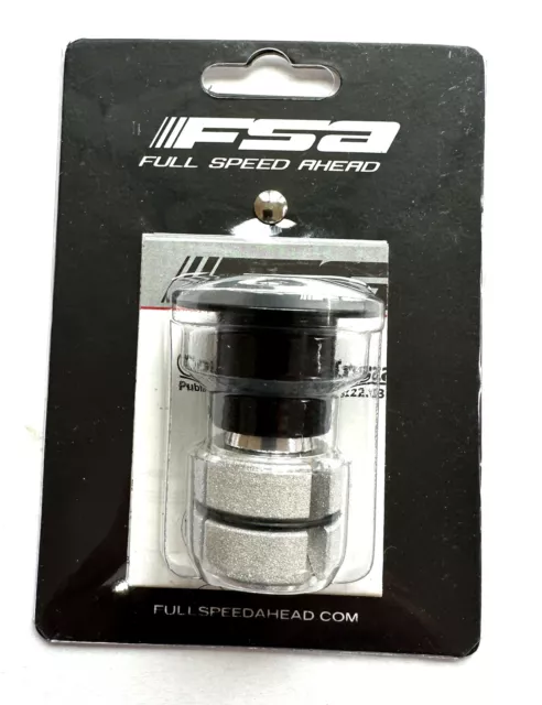 FSA Compressor 1-1/8" Black Expander Plug and Top Cap Bike NEW