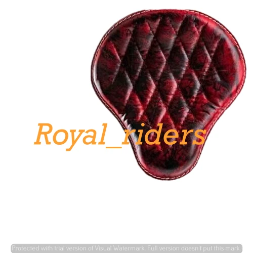 Bobber Chopper Saddle solo seat on frame Harley Sportster 04-20 Red & Black