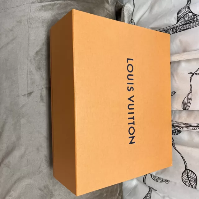 Louis Vuitton Orange Magnetic Empty Box 10.75 x 7.25 x 3” BOX RIBBON & BAG