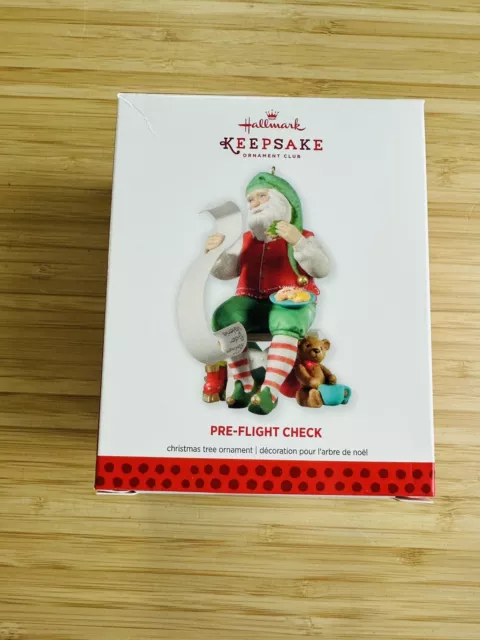 Hallmark Keepsake Christmas Ornament Club Ornament Pre-Flight Check