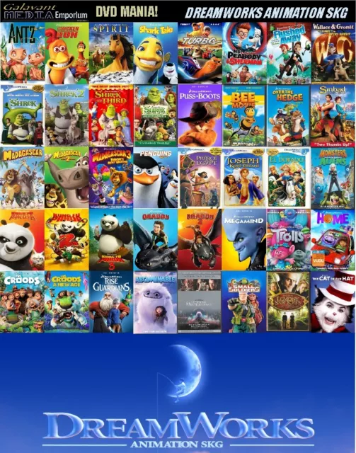 DVD Mania Pick Your Movies Dreamworks Cyber Monday Family Combined Ship DVD Lot