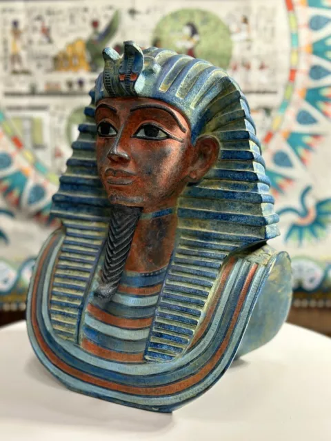 ANCIENT EGYPTIAN ANTIQUITIES Statue Of Head Egyptian King Tutankhamun Egypt BC