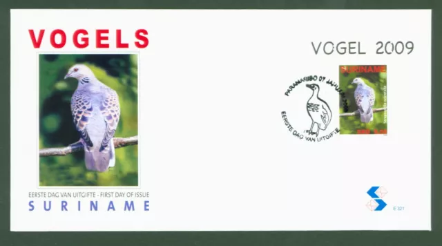 Suriname 2009 - Orient Turteltaube Taube Dove - Block 107 FDC - Nr. E 321 ✉