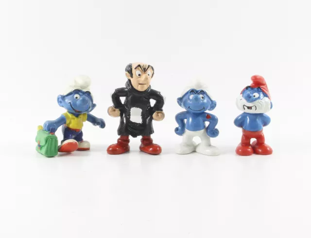 Schlumpf Schlümpfe === 4 x Figuren Serie 1994 Schleich smurfs