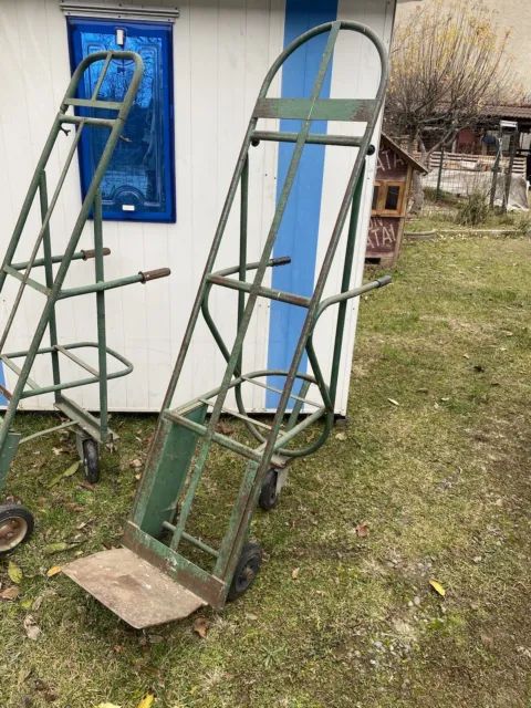 Carrello per ortofrutta portacasse 2 ruote fisse 1 girevo