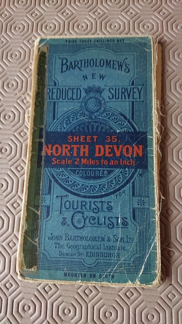 Bartholomews map, North Devon