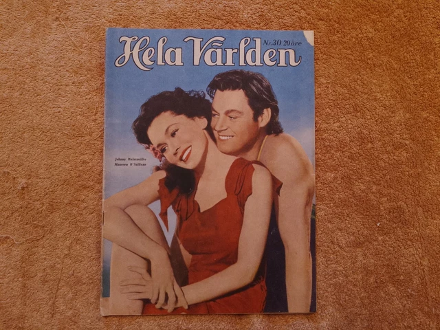JOHNNY WEISSMULLER Cover 1942 Maureen O'SULLIVAN TARZAN Dolores del RIO Watch Ad