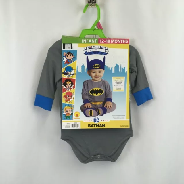 NWT Rubie's Infant Baby Boys Halloween Costume DC Friends Batman 12-18  Months