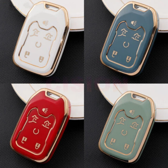 Car Key Case Cover Shell Keychain Remote Holder Protector For GMC Chevrolet