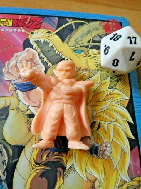 Figurine Dragon Ball Z – Krillin Blanc, Gomme PVC, Japonaise (N573, Occasion)