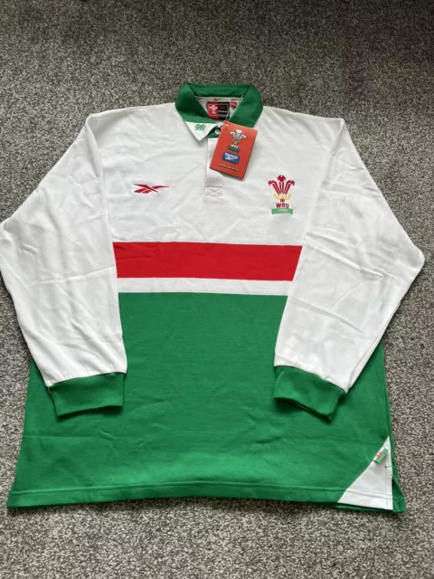 1999/2000 Wales Rugby Union Away Shirt - Size 46/48 New With Tags.
