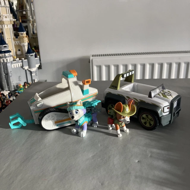 PAW PATROL TRACKER & Everest Playset Figures Pups Vehicles Cars Bundle Rare Set £13.99 PicClick UK
