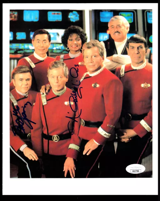 JSA Star Trek Walter Koenig As Chekov, Nichelle Nichols Uhura Autographe Signe