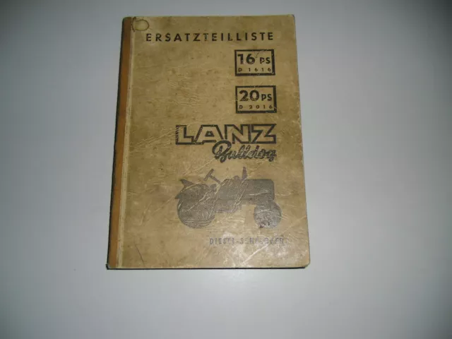 Liste de Pièces de Rechange Lafayette Bouledogue Diesel Tracteurs 08/1955