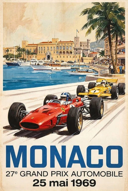 Vintage poster – Grand Prix de Monaco – Galerie 1 2 3