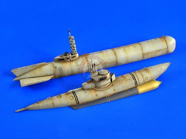 Figurines équipage Sous-marin Allemand WWII - 5 Pièces Peintes, échelle 1:35, Résine Professionnelle