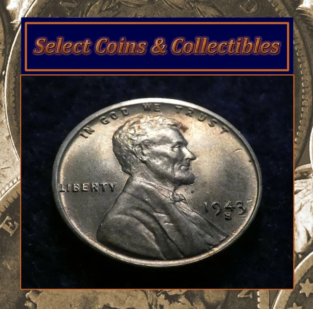 1943-S Lincoln Wheat Cent with Obverse & Reverse Die Crack Errors #848