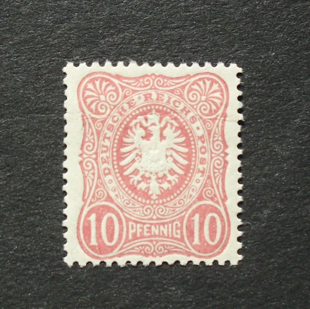 1880 Mi: 32,- MiNr 41 Ia "10 PFENNIG" Frühauflage lebhaftrosarot Falz gepr. BPP