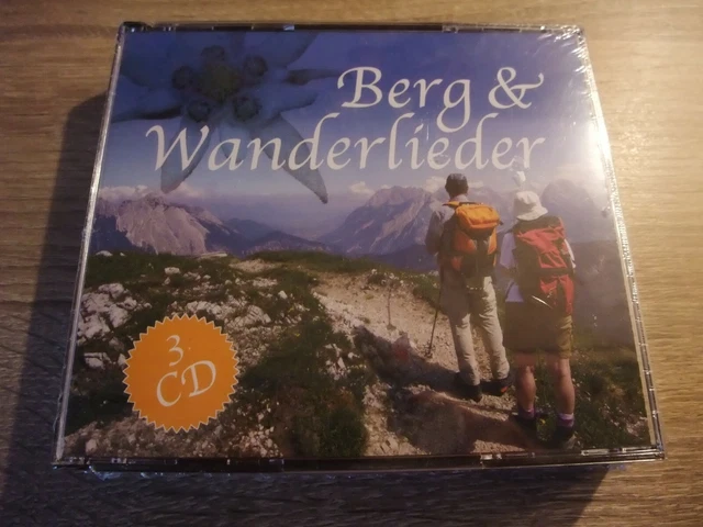 Wanderlieder BERG- UND WANDERLIEDER, 3 CD's, Wanderlieder zum Mitsingen, Neu OVP ...