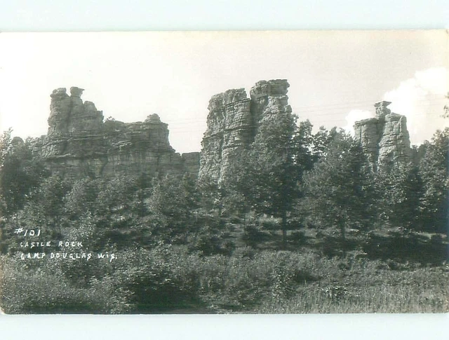 Pre-1942 rppc NICE VIEW Camp Douglas - Near Tomah Wisconsin WI i6029