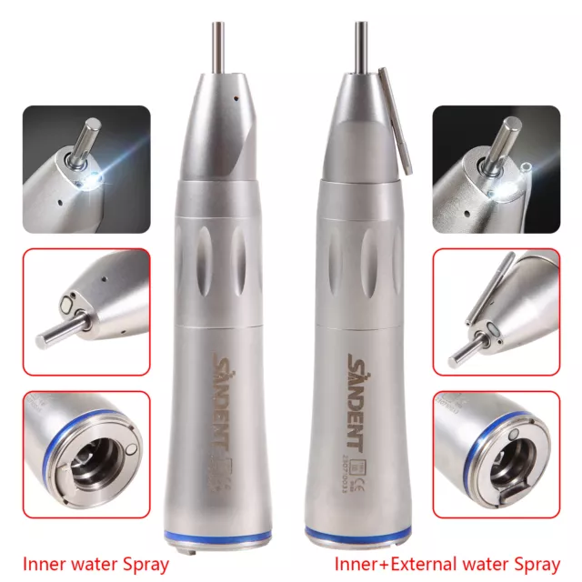 SANDENT Dental Surgical Handpiece Straight Implant Nose Cone 1:1 Fiber Optic