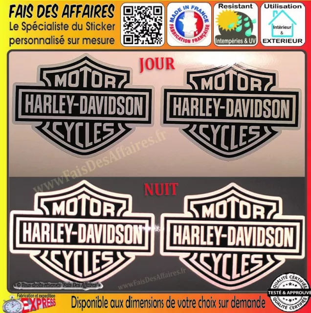 2 PEGATINAS HARLEY Davidson calavera depósito casco stickers moto  reflectante EUR 10,00 - PicClick FR