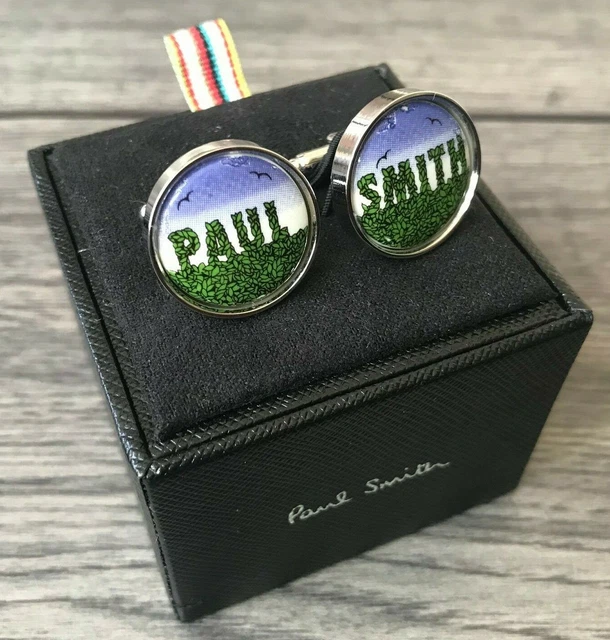 Boutons De Manchette Paul Smith Homme - Modèle "Spirit Level" (niveau à Bulle) - Neuf Sans Emballage