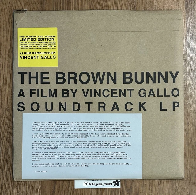 THE BROWN BUNNY Soundtrack Vinyl LP Vincent Gallo John