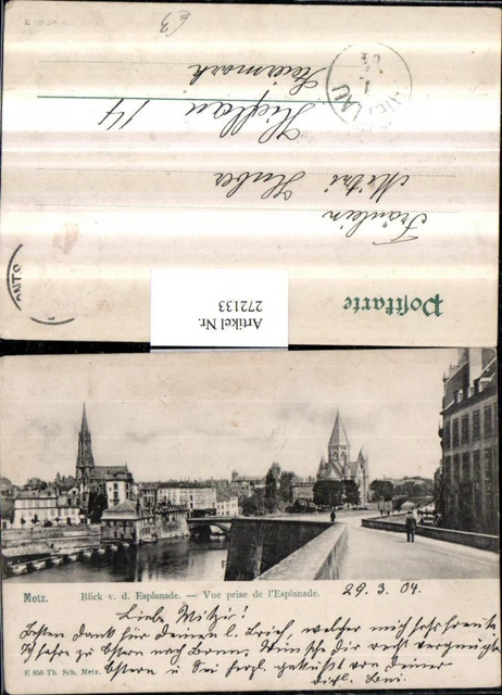 272133,Frankreich Metz Teilansicht Blick von d. Esplanade Vue prise de l'Esplan