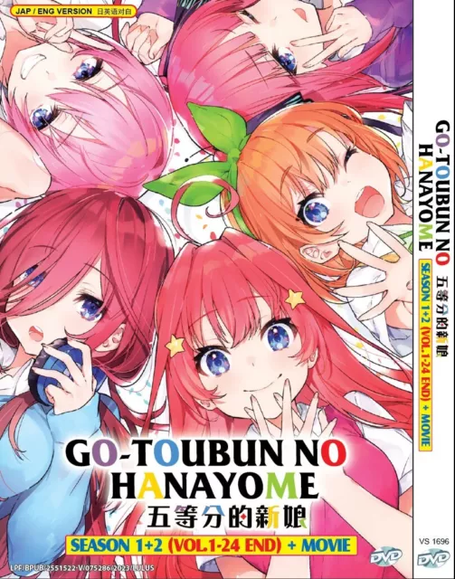 GO-TOUBUN NO HANAYOME Season 1+2 +Movie Anime DVD Dubbed Complete Box Set  $54.03 - PicClick AU