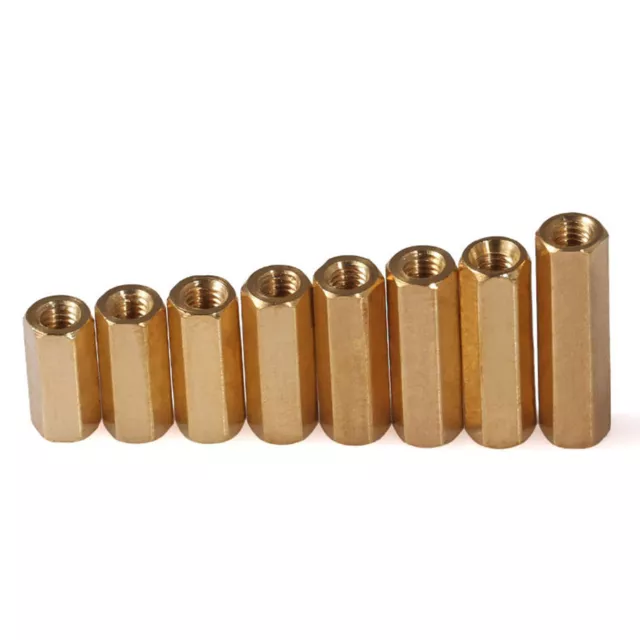 M2 *3-30 Solid Brass Female Threaded Hex Isolation Column Standoff Spacer SCREW