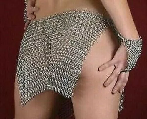 Neuf Viking Antique Sexy Aluminium Chaîne Mail Culotte Costume Sexy Filles