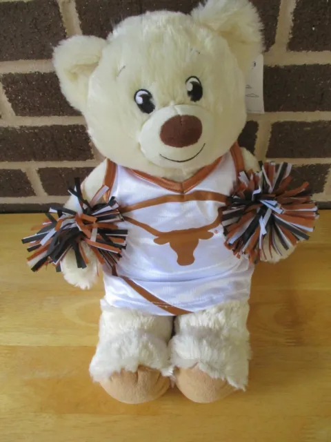 Build A Bear 15" Tall Lil Pudding Cub-NFL Longhorn Cheerleaders Outfit Tags