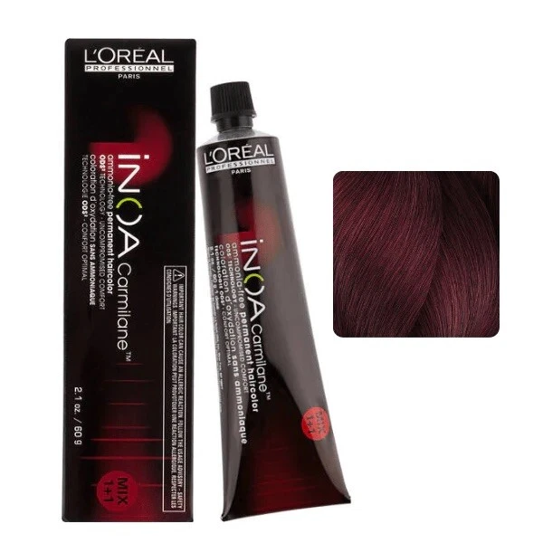 L'OREAL INOA AMMONIAFREE Permanent Hair Color 2.1 Oz (Shade 5.6/5R