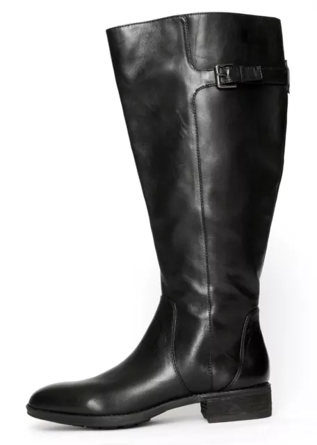 Sam Edelman Patton Riding Boots Black Leather Knee-High Women's Size 6.5 N5608*