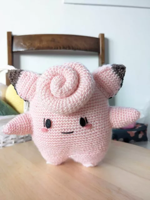 Cleafairy, Melofee, doudou peluche fait main au crochet neuf